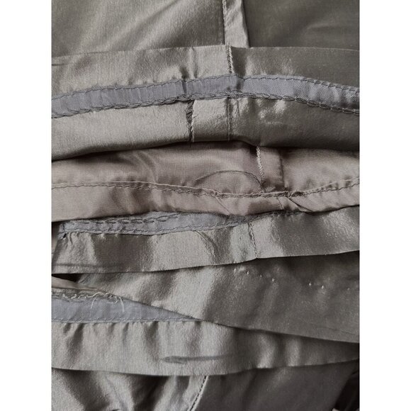 Vintage Metallic  Silk Maxi Skirt With High Shine Finish & A-Line Silhouette Wom - Picture 13 of 16